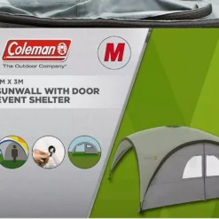 Coleman FastPitch Event Shelter Pro L Sunwall With Door -Bell Tent Uk Store go 325584 z