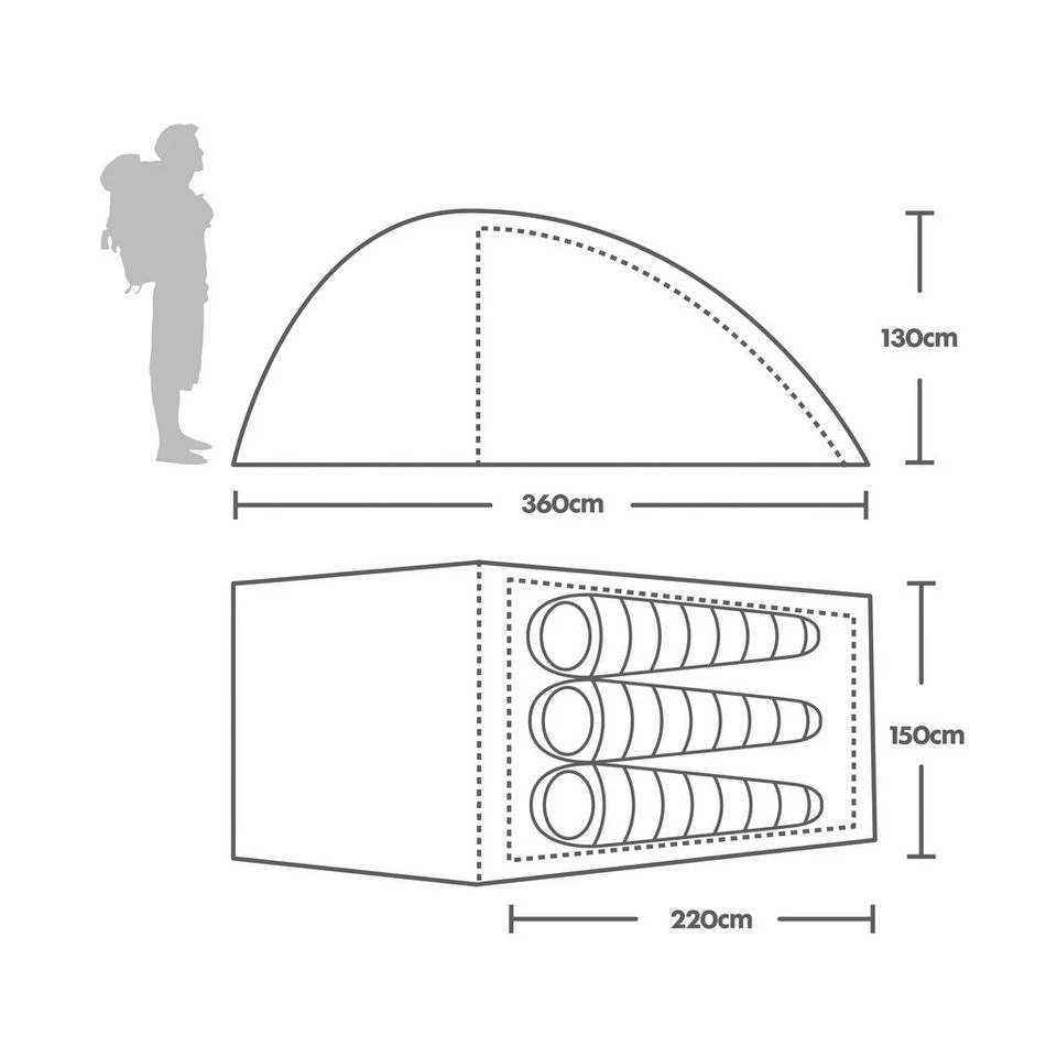 Berghaus Cairngorm 3 Tent 2 Berghaus Cairngorm 3 Tent - Image 2