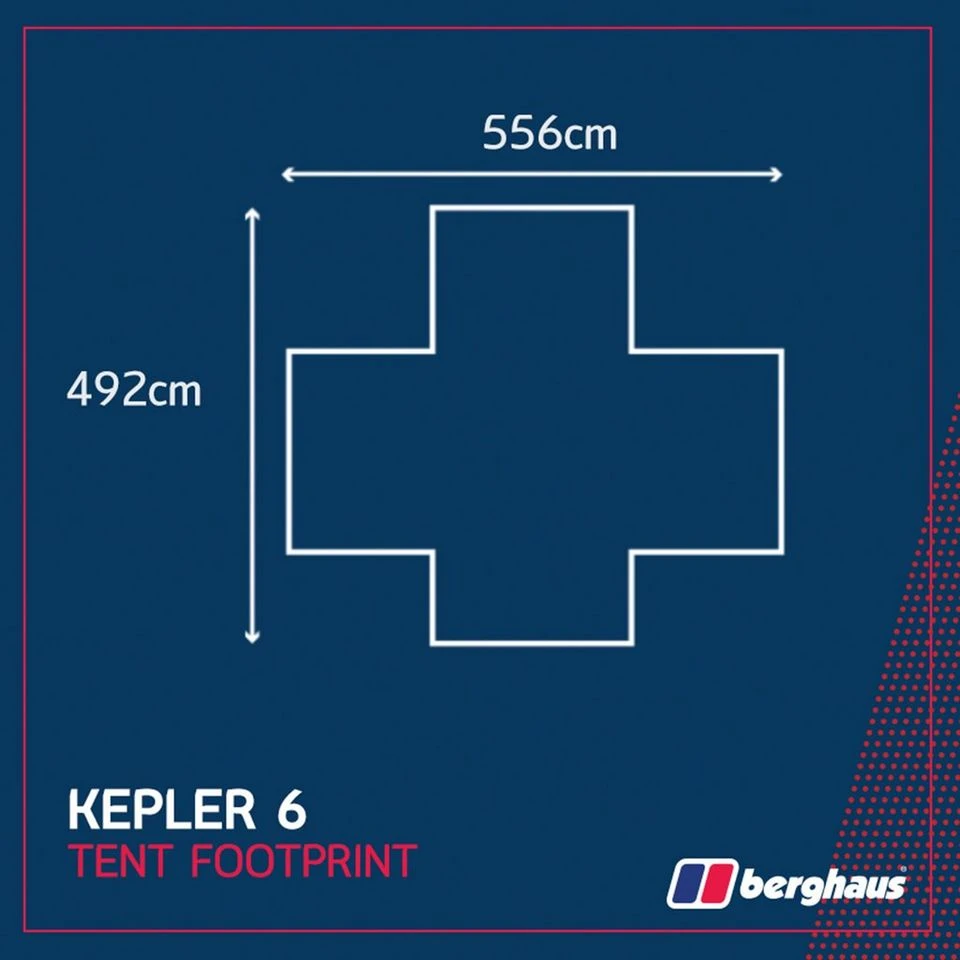 Berghaus Kepler 6 Tent Footprint 2 Berghaus Kepler 6 Tent Footprint - Image 2