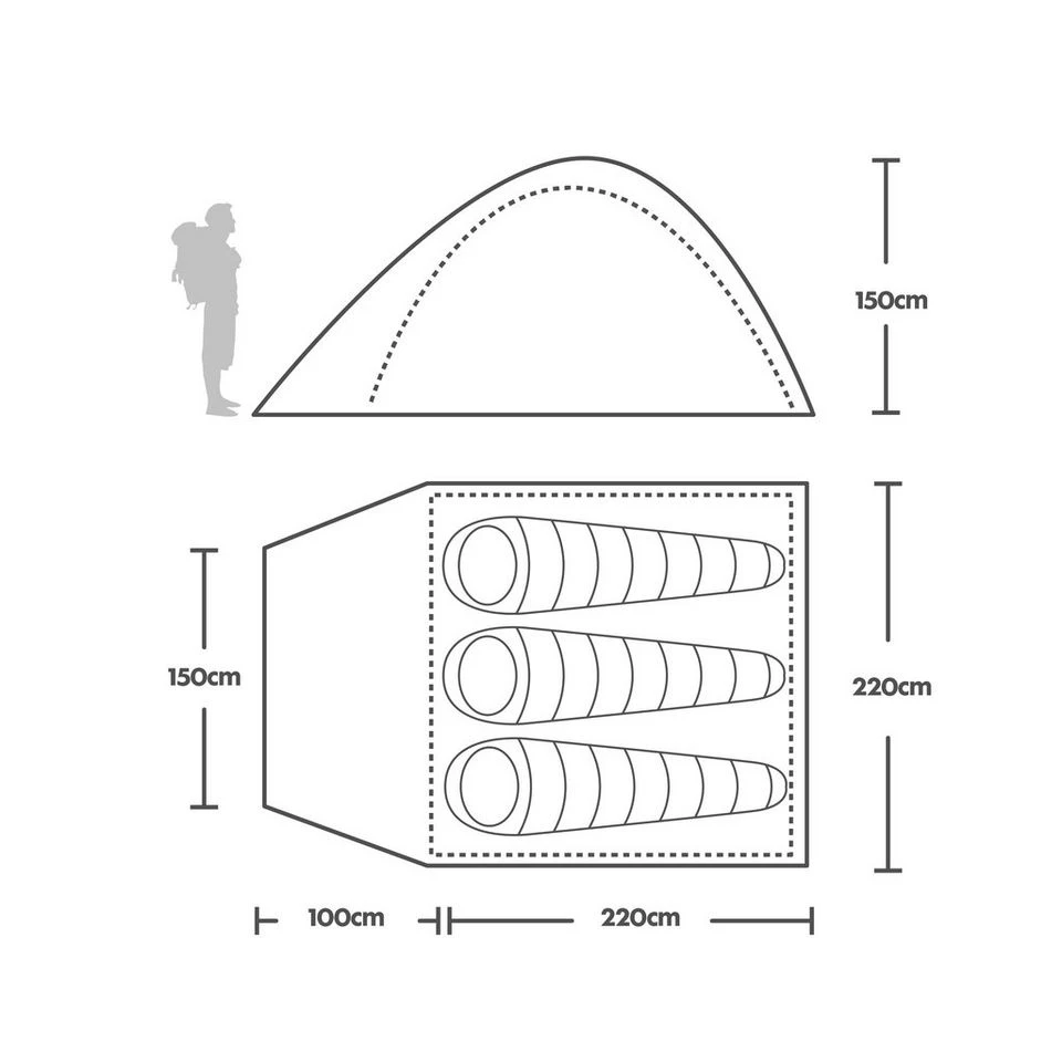 Tamar 3 Person Tent 2 Tamar 3 Person Tent - Image 2